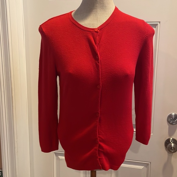 B B’s closet sweater Cardigan women’s size S small Vintage red - Picture 1 of 15
